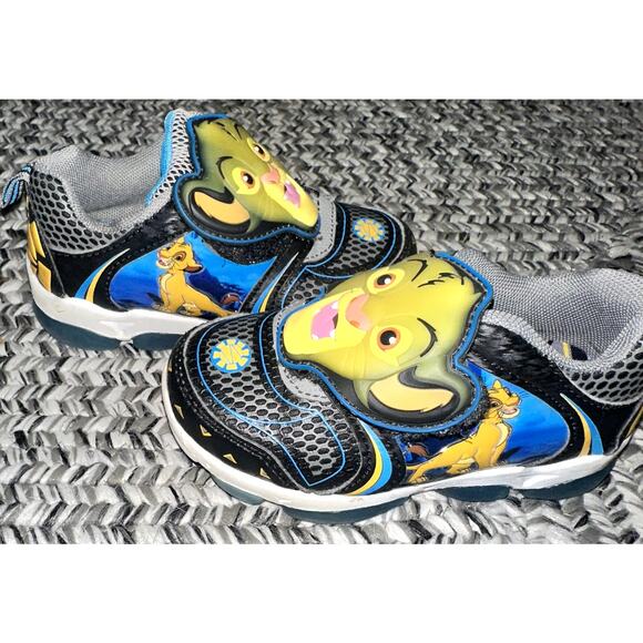 Disney The Lion King Toddler Boy Sz 8 Light Up Hook Loop Athletic Fashion Shoes - Picture 4 of 10